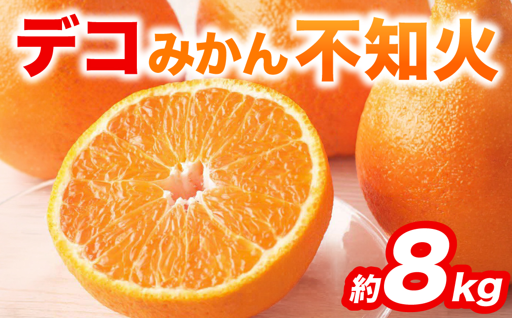 先行予約】 不知火 デコみかん (デコポン同品種) 約8kg (18～37玉