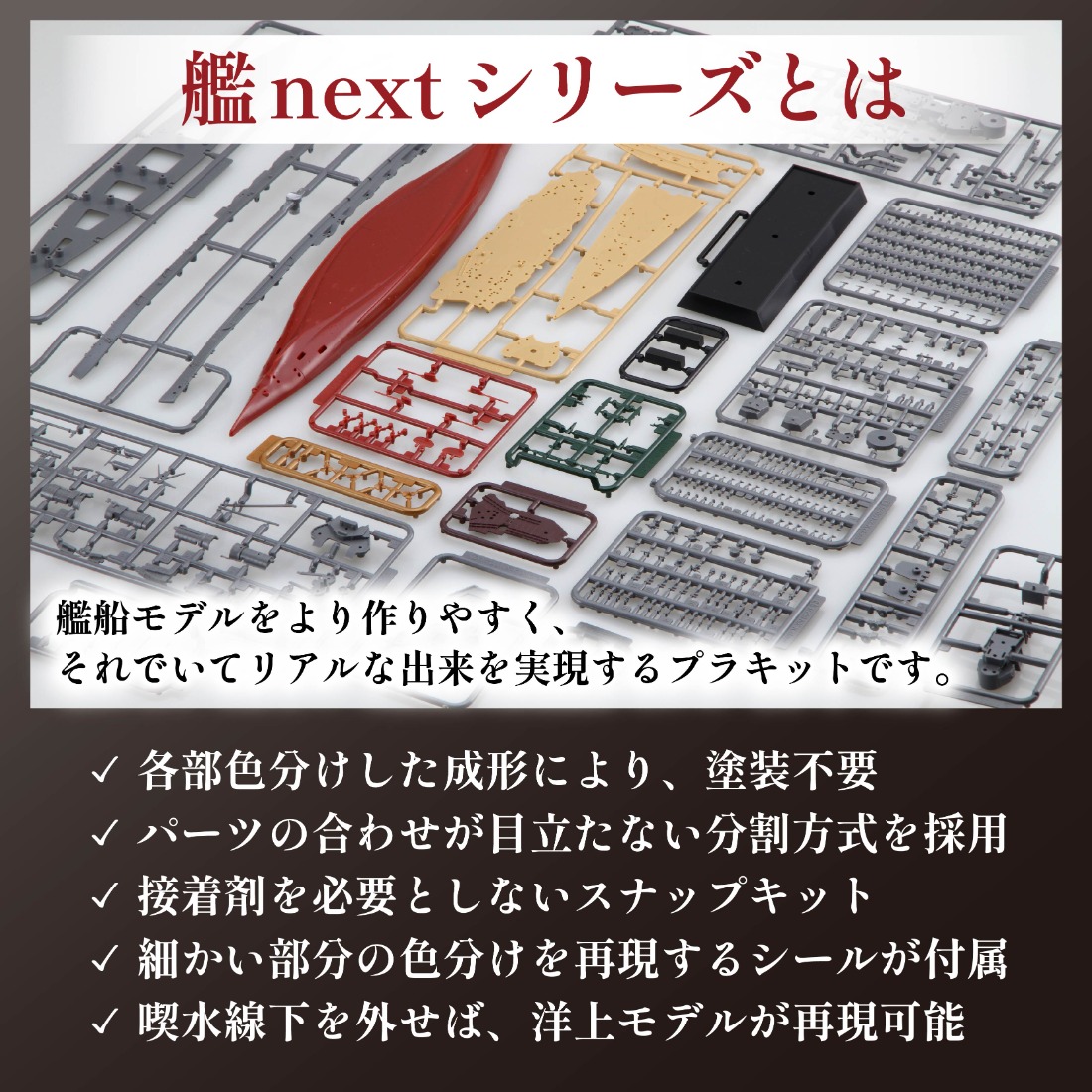 1/700 艦NEXT7 日本海軍戦艦 金剛 1セット 模型 ホビー プラキット