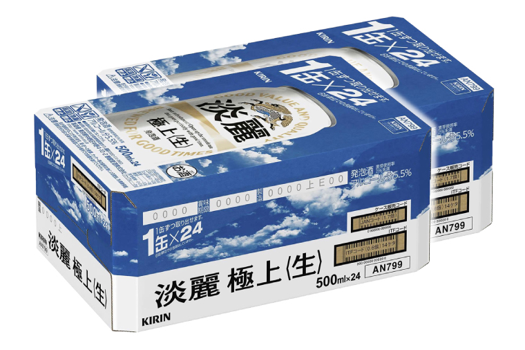 キリンビール取手工場産 淡麗極上〈生〉500ml缶-24本×2ケース|KIRIN