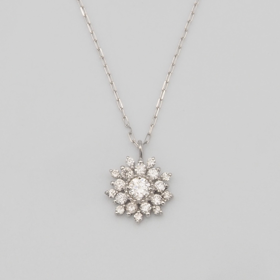 PT900/PT850 0.15ct ダイヤモンド ペンダントネックレス HH-019753