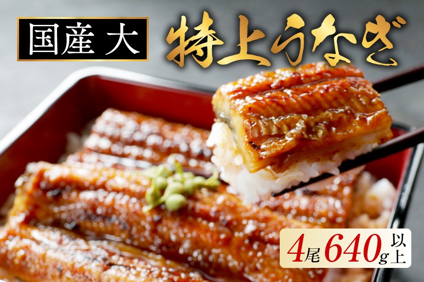 国産 大 特上うなぎ(160g×4尾)【OT000OB40】（北海道別海町