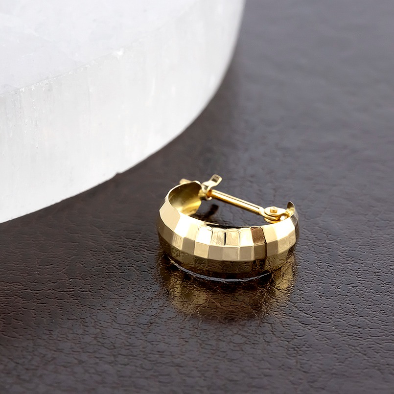 18金 フープ ピアス k18 レディース 片耳 ゴールド フープピアス