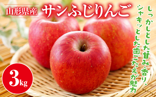 FYN9-945 ≪2026年先行予約≫山形県産 サンふじ りんご 3kg 2026年11月