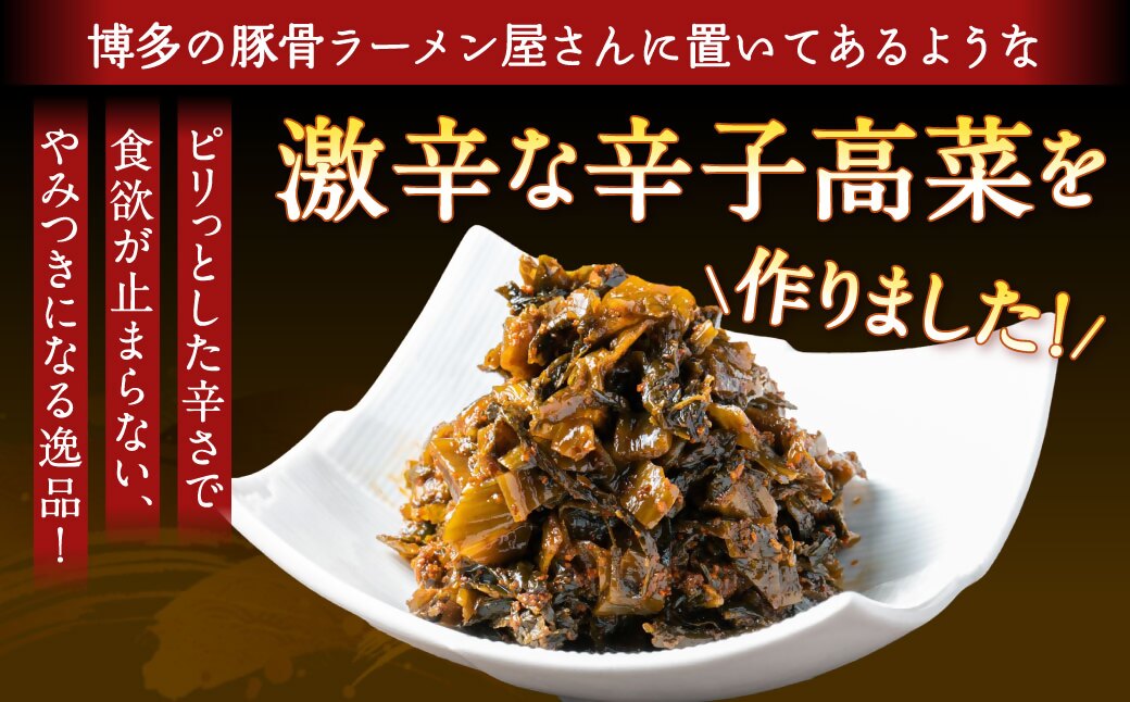 辛子高菜 250g×4パック【魚住商店】_HA1585（福岡県宗像市
