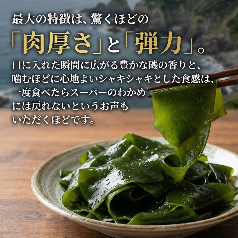 三陸産】 塩蔵わかめ 1kg(250g×4パック) わかめ 小分け 若芽 湯通し