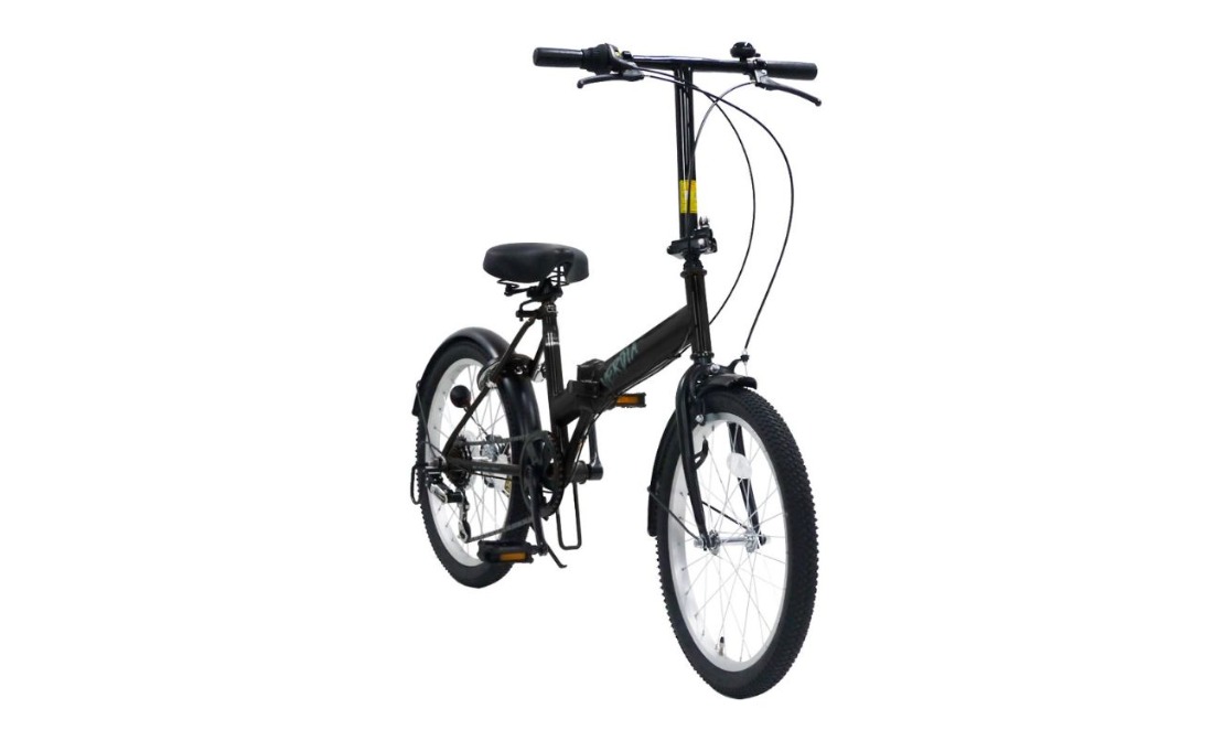 VERDIA 20インチ 折りたたみ自転車 Black 送料無料 全国配送離島含