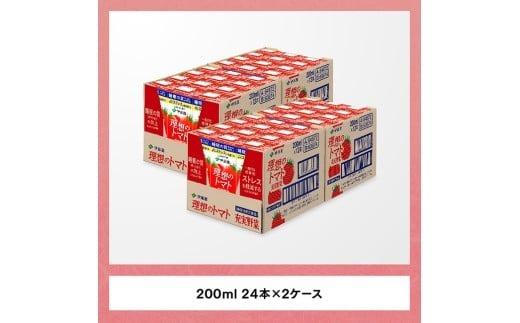 3ヶ月定期便】 伊藤園 機能性表示食品 理想のトマト（紙）200ml×48本