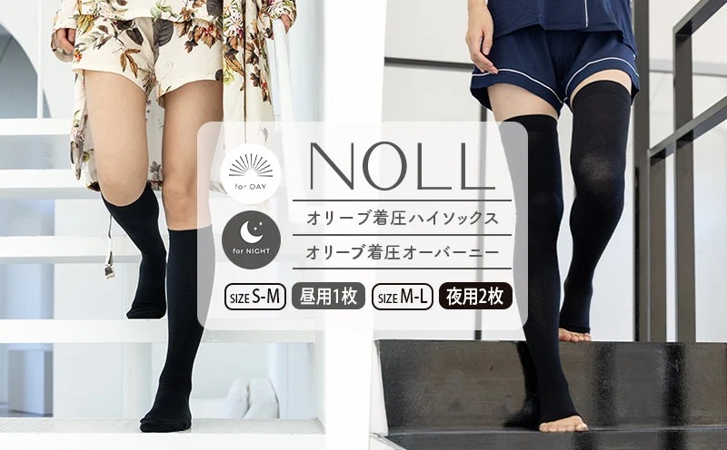 RinosullパーフェクトフォームM ソックスセット 着圧ソックス 3足 セット S-M ハイソックス 1足 M-L オーバーニー 2足
