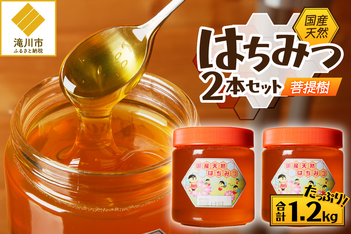 天然純粋はちみつ100%菩提樹の蜂蜜16本☆送料無料☆ 北海道滝川産】高見養蜂場の純粋はちみつ(菩提樹、シナの木600g×2本