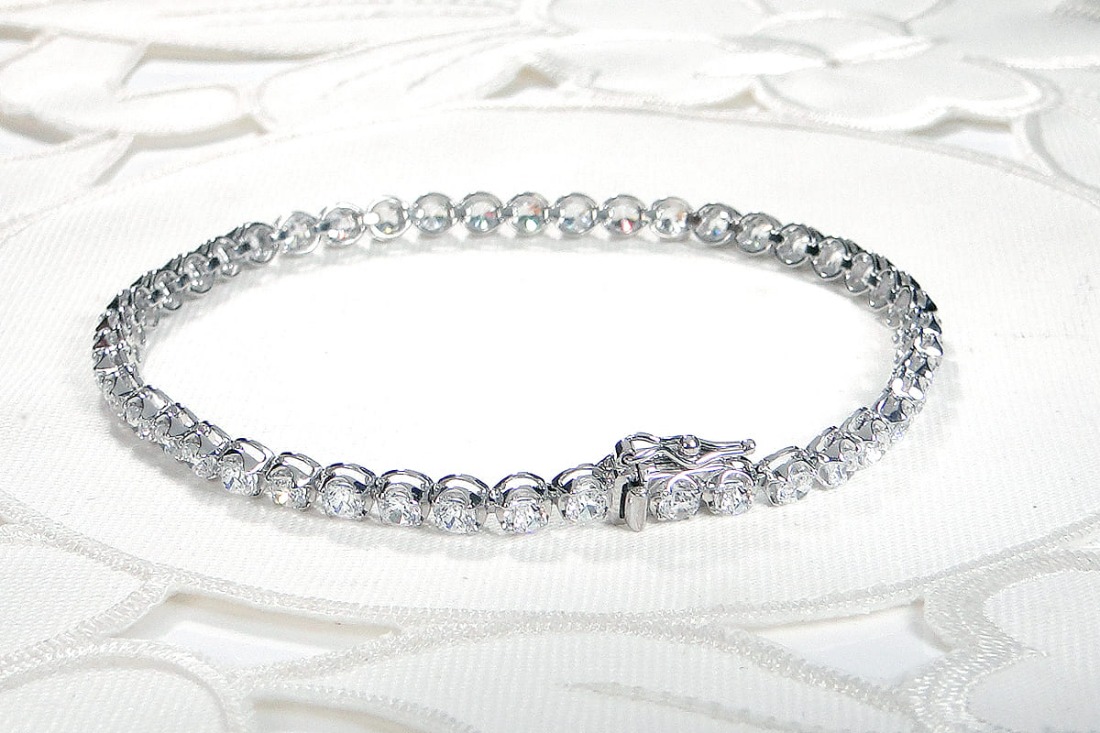 5.0ct】PT900 天然ダイヤモンド テニスブレスレット 18.5cm CSBL00036