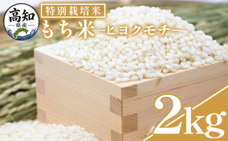 もち米 2kg 【令和8年産】高知県香南市産 特別栽培米 nu-0017（高知県