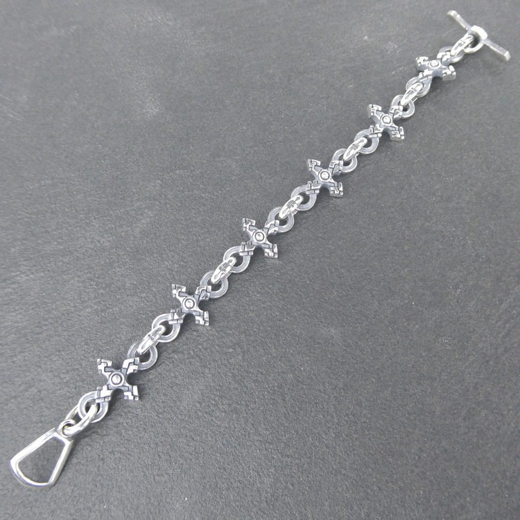 puzzle cross Bracelet パズル クロス ブレスレット ｜ 腕輪 シルバー