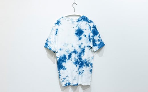 石垣島の藍染工房】Tシャツ【カラー:マダラ】【サイズ:XXLサイズ】KB
