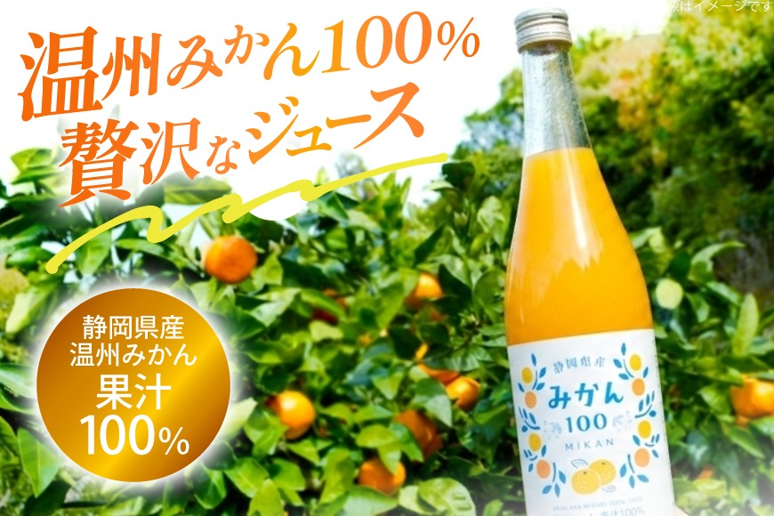 みかん100 ストレート 果汁100％ ジュース 720ml × 6本 [翔栄通商 静岡
