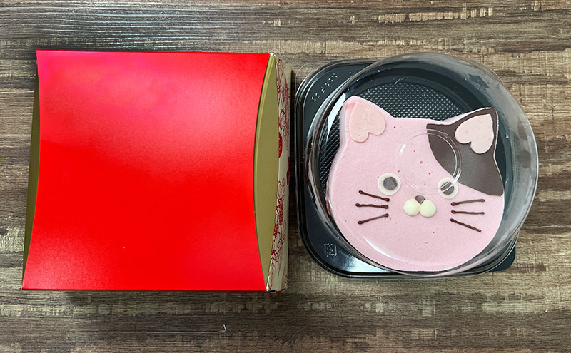 あまおうたっぷり ねこ ジェラートケーキ 冷凍いちご使用 あまおう