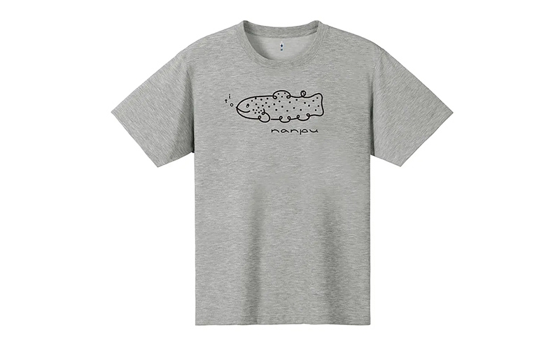 nanpu イトウ Tシャツ XL サイズ ヘザーチャコール 北海道 南富良野町