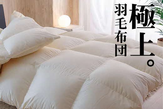 高級羽毛布団210cm x 210cm 42-2】極上羽毛布団 プレミアムゴールドラベル シングル 150×210cm