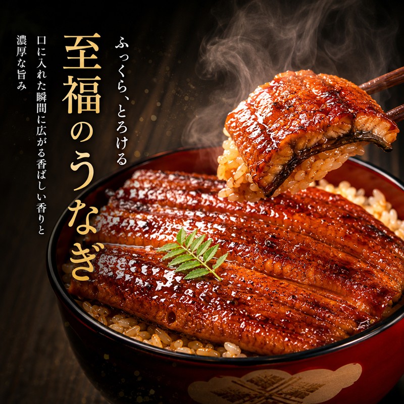 国産うなぎ 蒲焼き 大サイズ 2尾セット(合計300g) タレ付き 国産