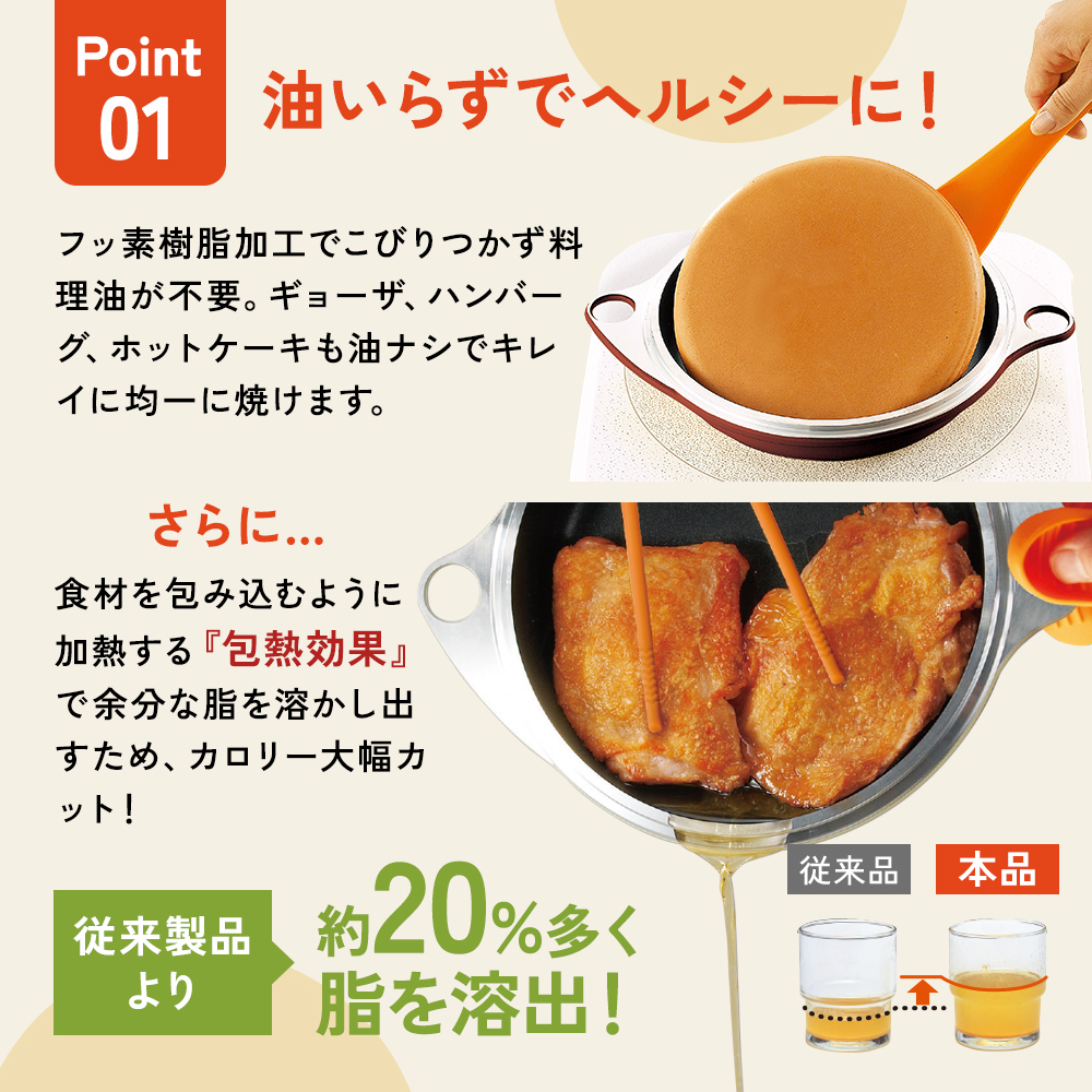 鍋 フライパン ガラス蓋付き [ ワイドオーブン S・L セット ] アサヒ