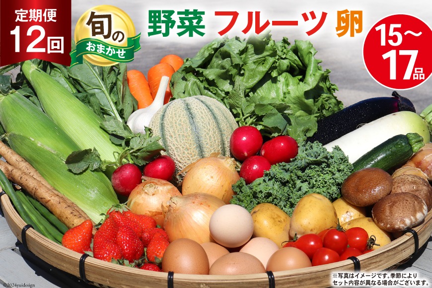 BD038 【12回定期便】 野菜・フルーツ・卵 旬のおまかせセット