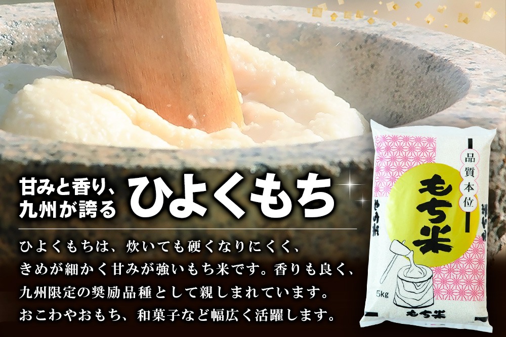令和7年産 佐賀県産ひよくもち米5kg 【もち米 餅米 ヒヨクモチ 5kg