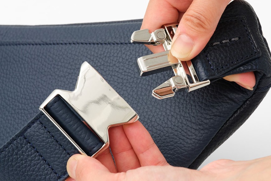 SOMES ウエストポーチ （ネイビー）GL-09 [ソメスサドル 北海道 砂川市