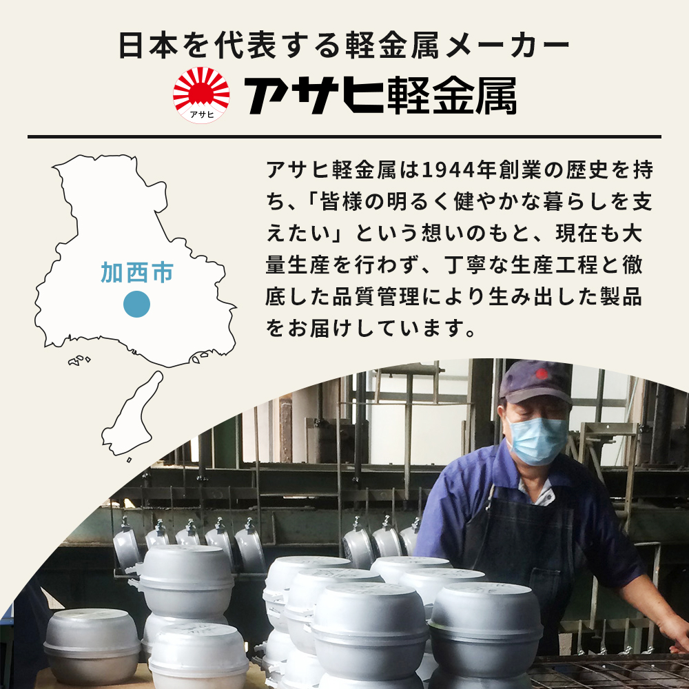 鍋 フライパン ガラス蓋付き [ ワイドオーブン S・L セット ] アサヒ