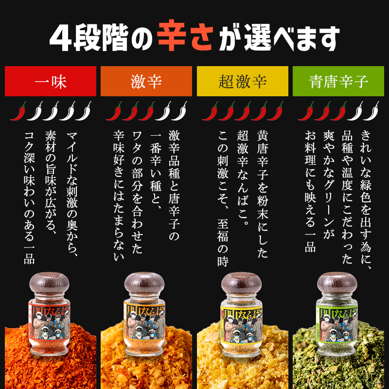 FYN9-528 山形県 西川町産 唐辛子使用！ 月山なんばこ 3種3本セット