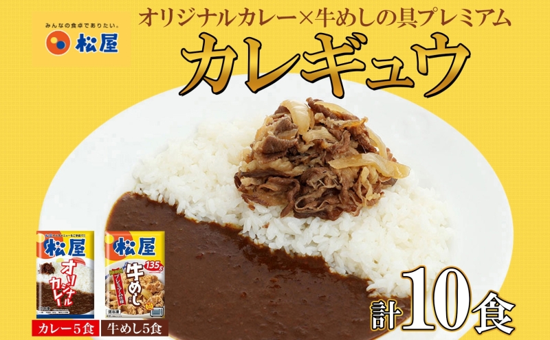 松屋 オリジナルカレーの具 180g 牛丼 プレミアム仕様 牛めしの具 135g