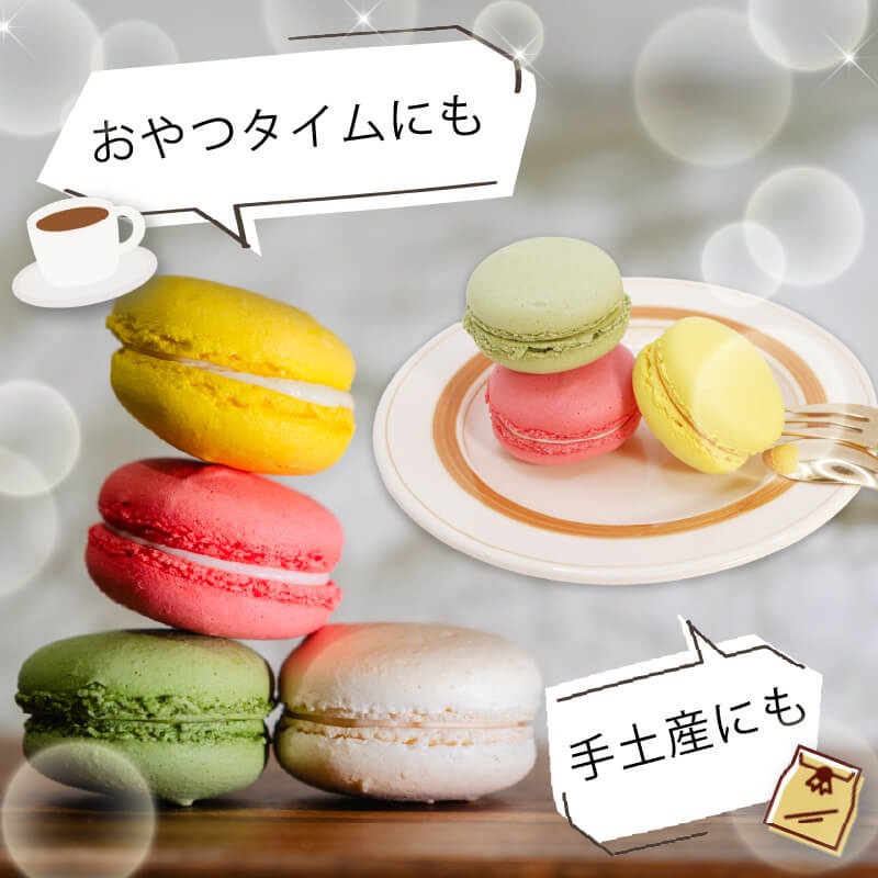 マカロン詰合せ 10個 ( 抹茶 / バニラ / いちご / レモン / ショコラ