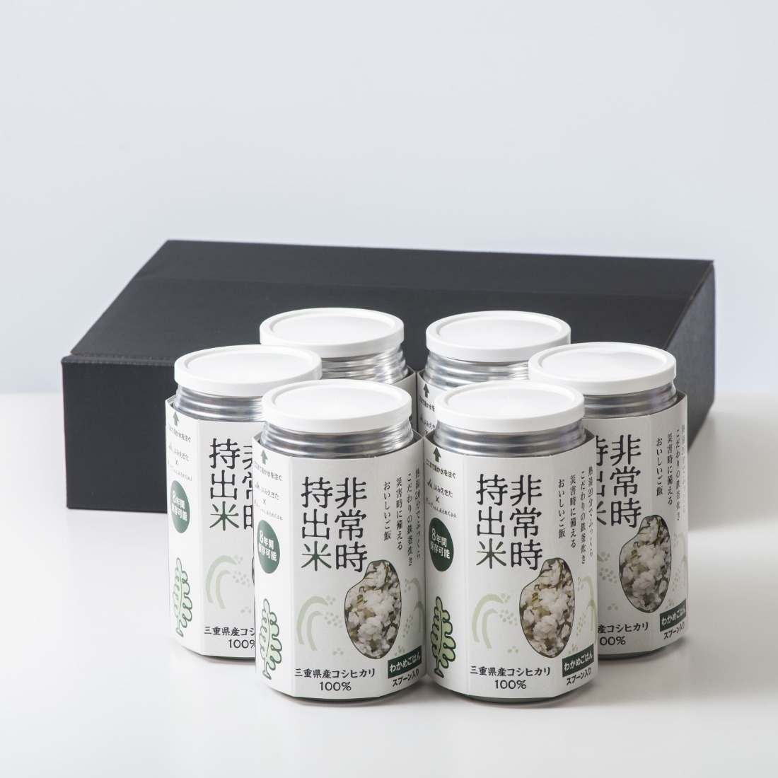 キャンプでも便利！長期保存 ！非常時持出米 6缶 わかめごはん（賞味