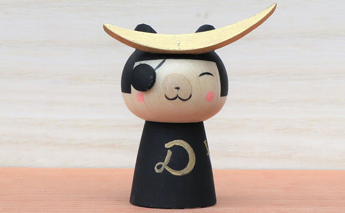 うらにわあとりえ】まさむにゃんこけし 1体 ねこ 猫 ネコ 有名武将