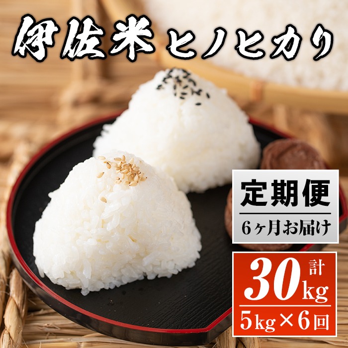 E3-01 【定期便】鹿児島県産！伊佐米ヒノヒカリ(計30kg・5kg×6ヶ月