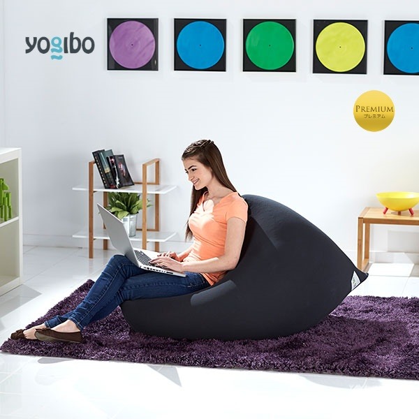 Yogibo Mini(ブラック) Yogibo Mini Premium（ヨギボー ミニ プレミアム）＜ブラック＞-[G774