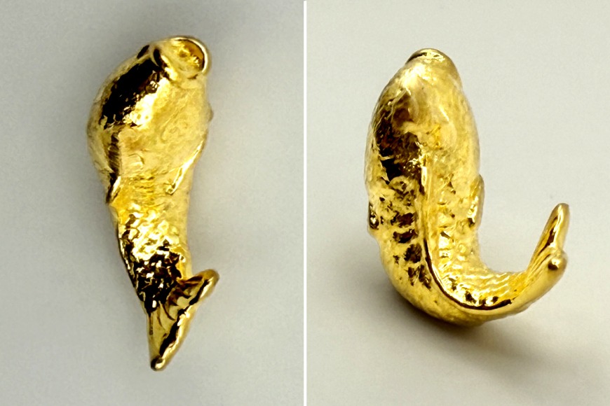 FJ251 金 純金 K24 鯉 8g [ 24金 24K 24k ゴールド gold 貴金属
