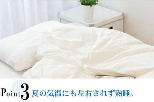 4.8-1】夏に使う羽毛布団 ニューゴールドラベル 薄掛け クイーン 210