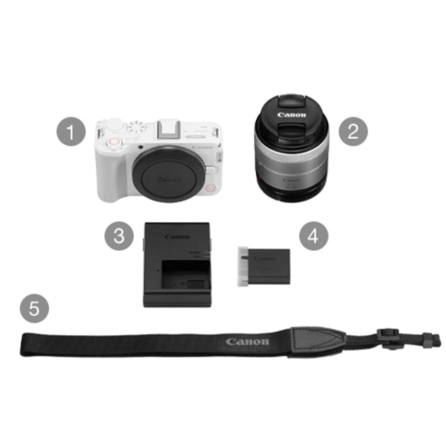 Canon】 キヤノン ミラーレス カメラ EOS R50V レンズキット ホワイト