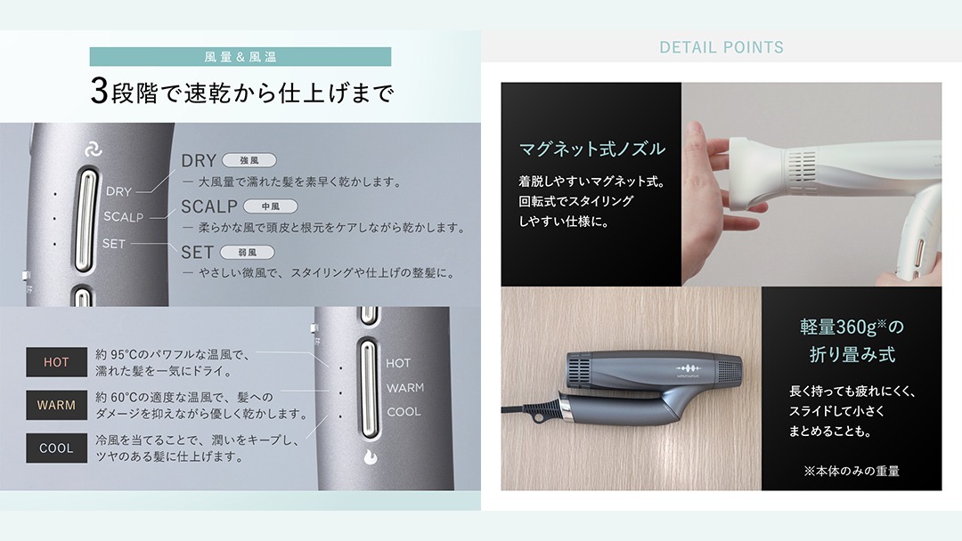 選べるカラー ＆ ラッピング選択可／ WAVEWAVE DualCareDryer デュアル