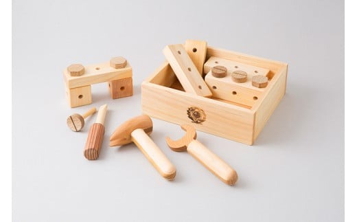 木のおもちゃ ちいさな 大工道具 セット 山のくじら舎 詰め合わせ 木製