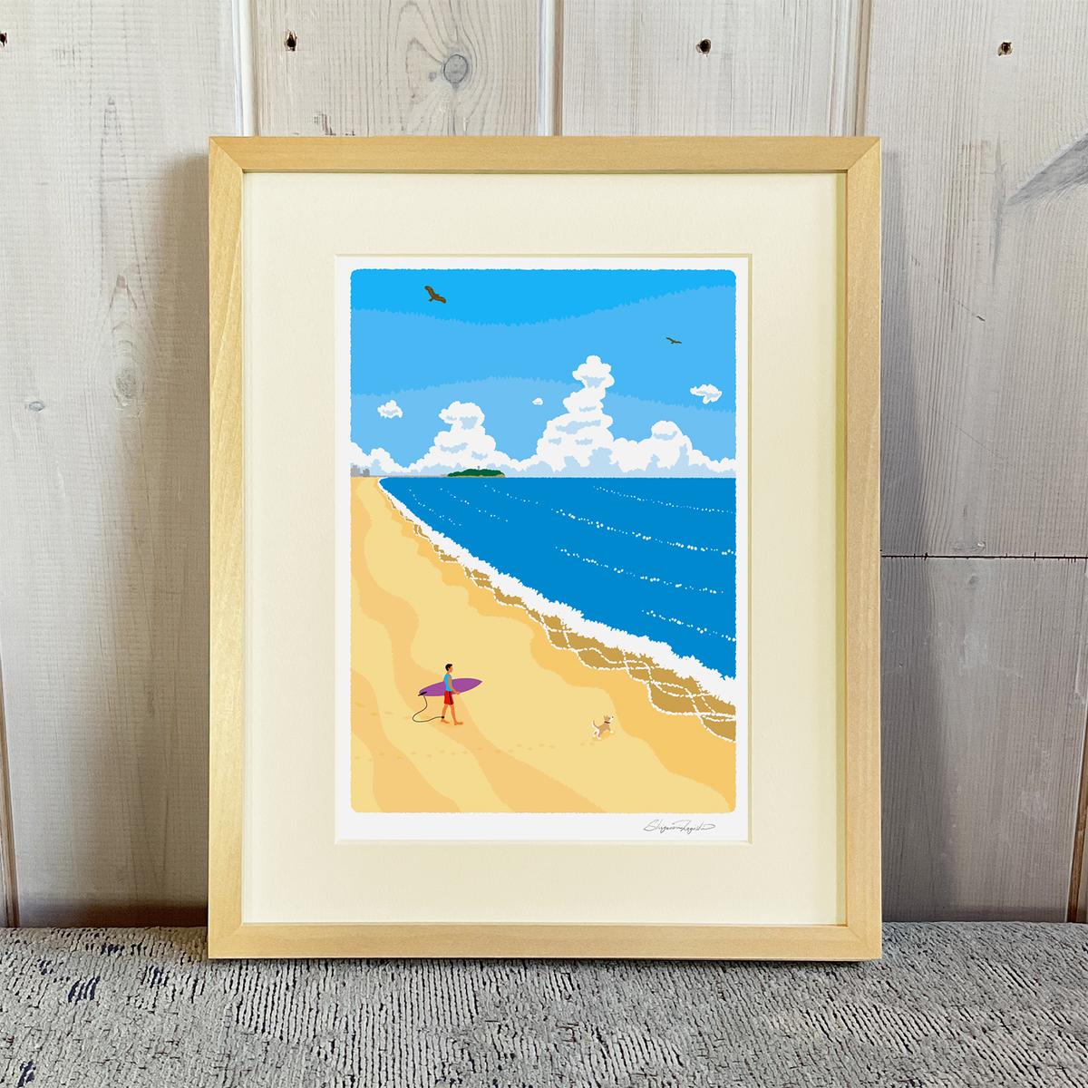 湘南・茅ヶ崎で描く、海を感じるイラストアート 『 湘南ランドスケープ