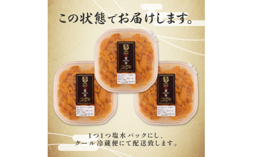 うに 無添加 極上 エゾバフンウニ 生うに 塩水パック 300g 塩水