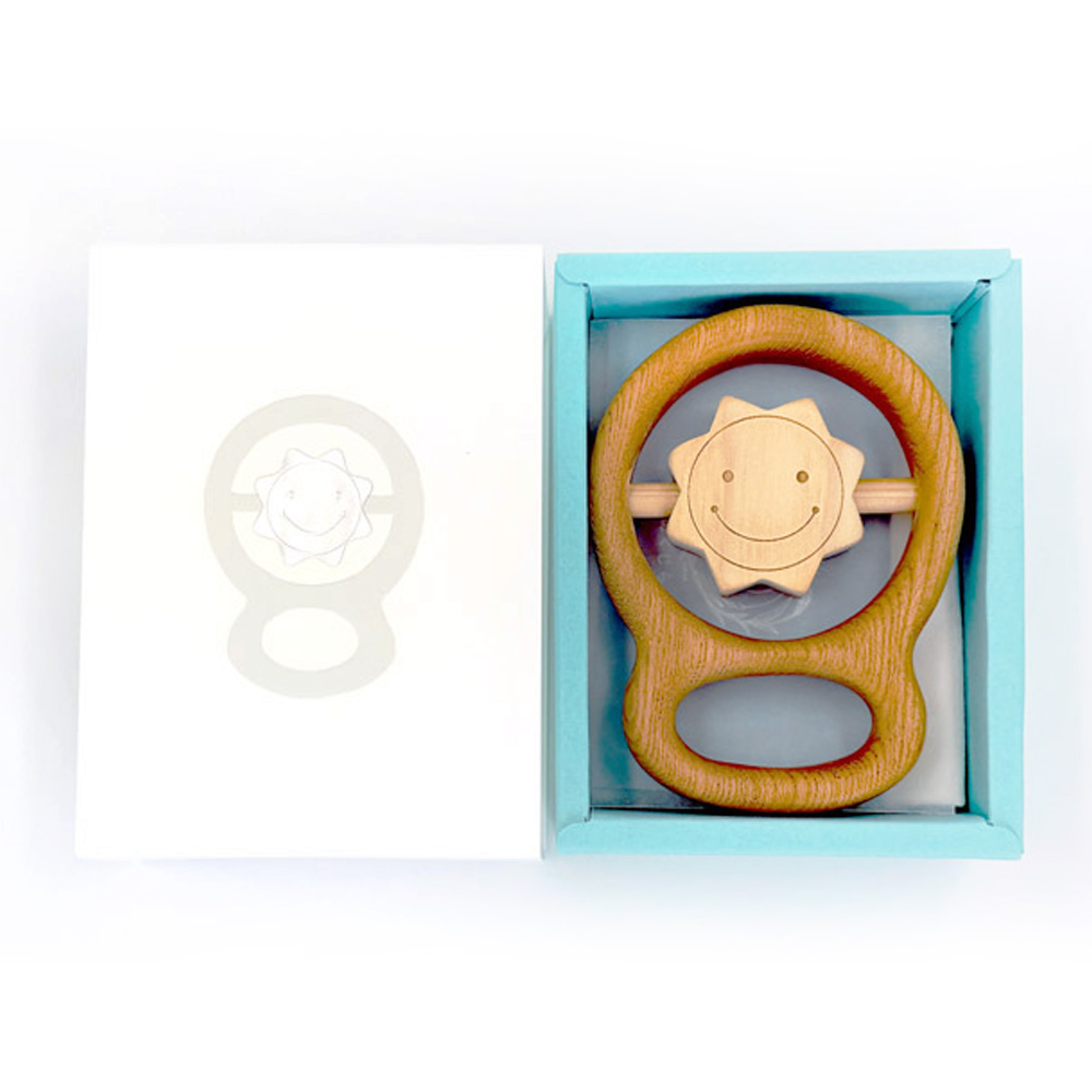 YKS014 山のくじら舎 カタカタ おひさま 木のおもちゃ 玩具 木製玩具