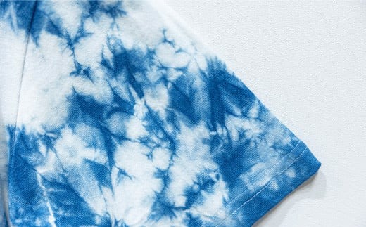 石垣島の藍染工房】Tシャツ【カラー:マダラ】【サイズ:XXLサイズ
