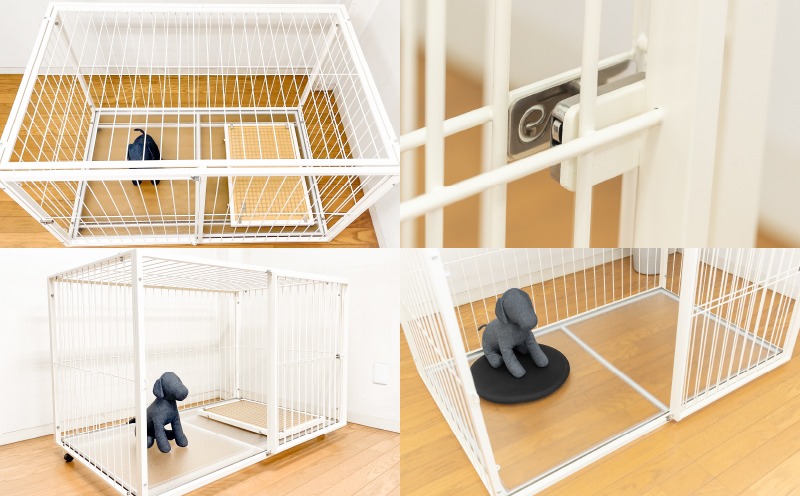 未使用ペットゲージ(8000円～の品) 山崎実業 nooks 伸縮ペットケージ上ラック ヌークス （ 4903208040860