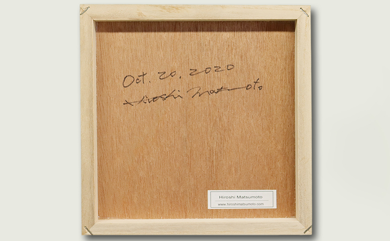 Hiroshi Matsumoto 油彩画 ”Oct. 20, 2020” オリジナル額装(ガラスなし
