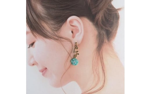 ひすい＊ 『花時』アシンメトリーピアス/水引ピアス AM00319（京都府
