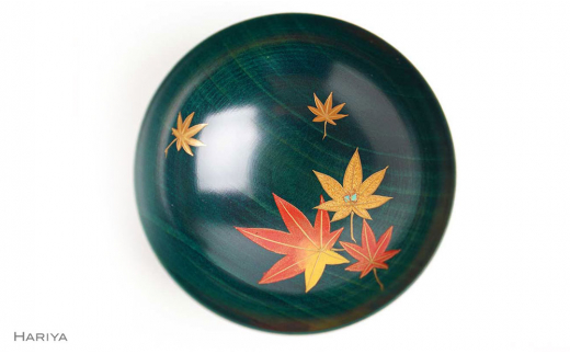 山中漆器の蒔絵 漆塗り 栃盃 紅葉 緑摺り 酒器 盃 蒔絵 漆器 父の日 母