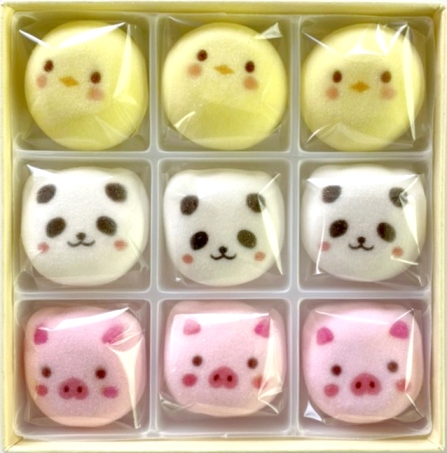 京の老舗和〉かわいい「和スイーツ」セット（ねこもにゃか＆あにまろ