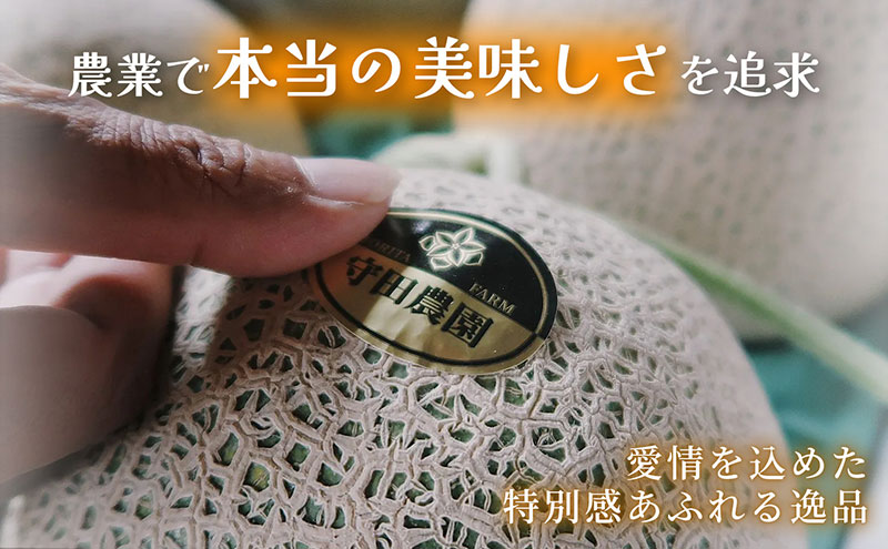 糖度15度以上 赤肉メロン】富良野産 特秀品メロン 2kg×1玉 4箱 計8kg