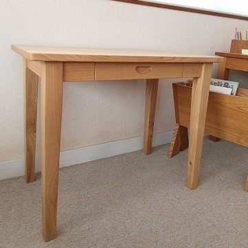 机 つくえ コンパクト デスク ダイニング テーブル 無垢材 家具